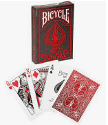 Bicycle Playing Cards: Foil Back Crimson